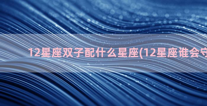 12星座双子配什么星座(12星座谁会守护双子)