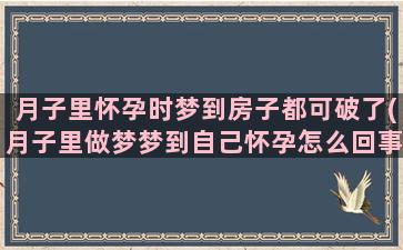 月子里怀孕时梦到房子都可破了(月子里做梦梦到自己怀孕怎么回事)