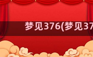 梦见376(梦见37)