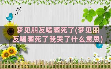 梦见朋友喝酒死了(梦见朋友喝酒死了我哭了什么意思)