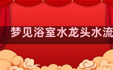 梦见浴室水龙头水流不止