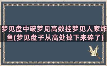 梦见盘中破梦见高数挂梦见人家炸鱼(梦见盘子从高处掉下来碎了)