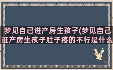 梦见自己进产房生孩子(梦见自己进产房生孩子肚子疼的不行是什么意思)