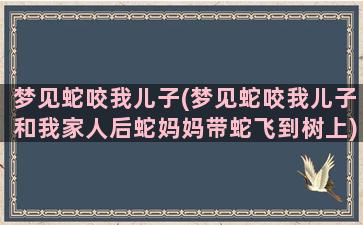 梦见蛇咬我儿子(梦见蛇咬我儿子和我家人后蛇妈妈带蛇飞到树上)